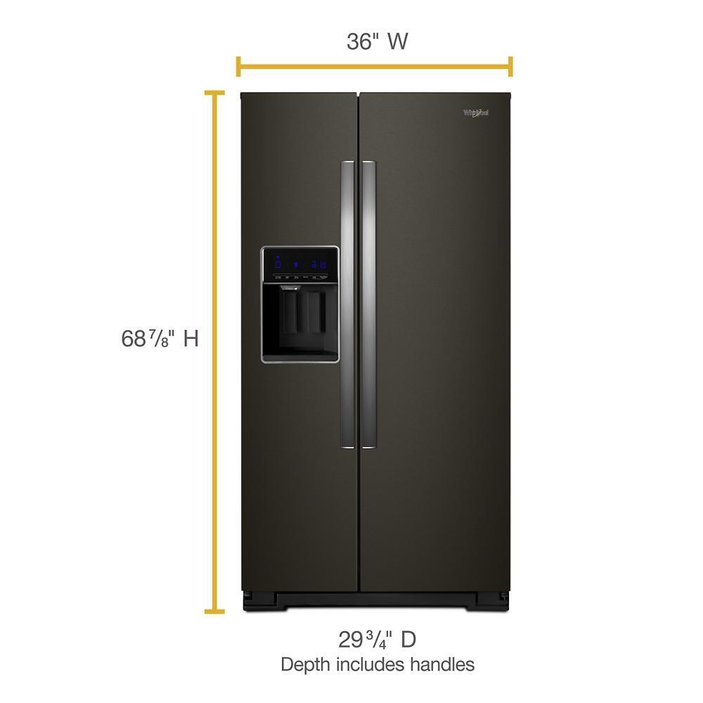 36-inch Wide Counter Depth Side-by-Side Refrigerator - 21 cu. ft.
