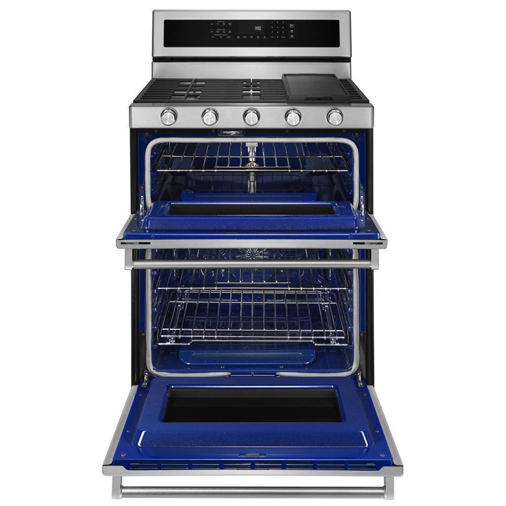 30-Inch 5 Burner Gas Double Oven Convection Range
