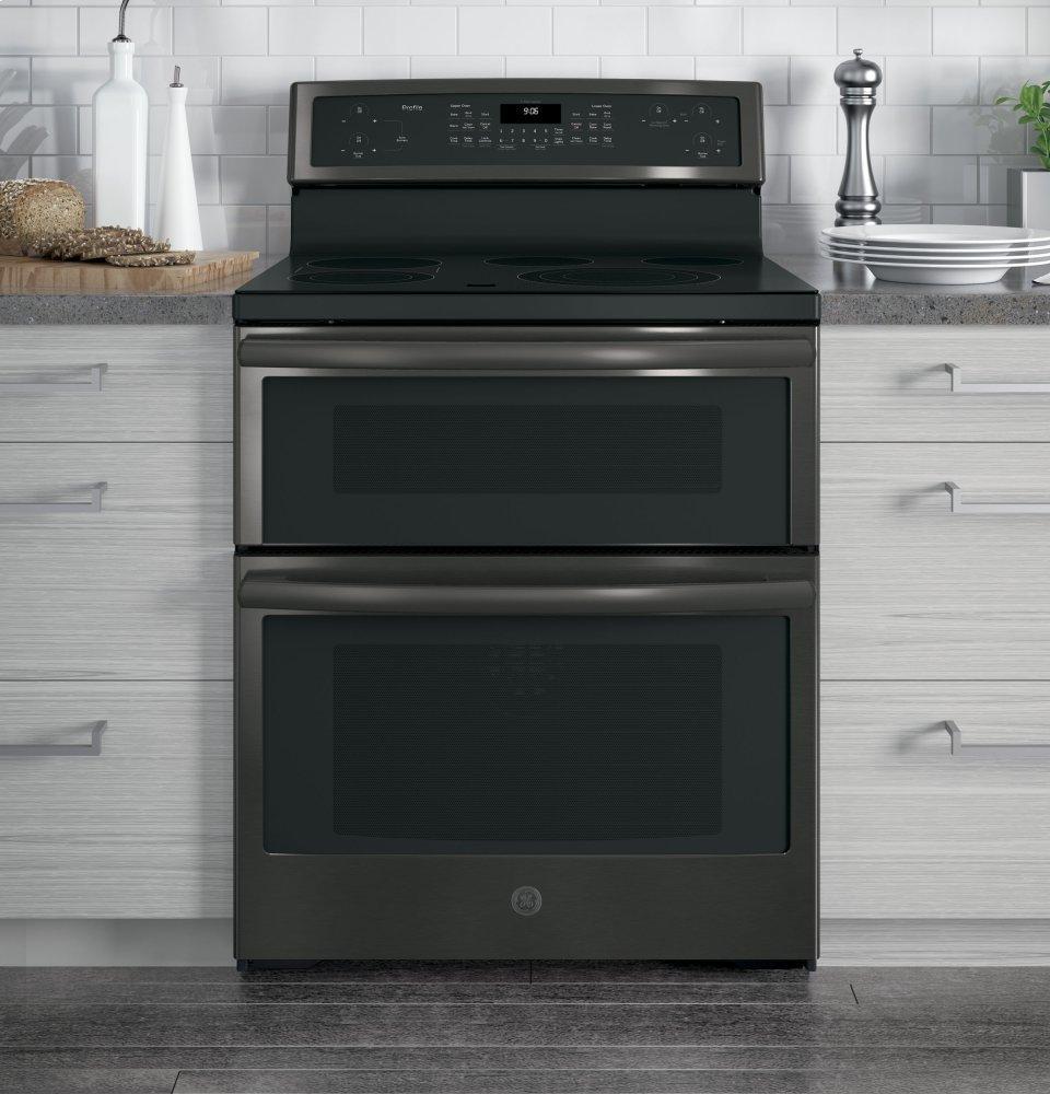 GE Profile™ 30" Free-Standing Electric Double Oven Convection Range