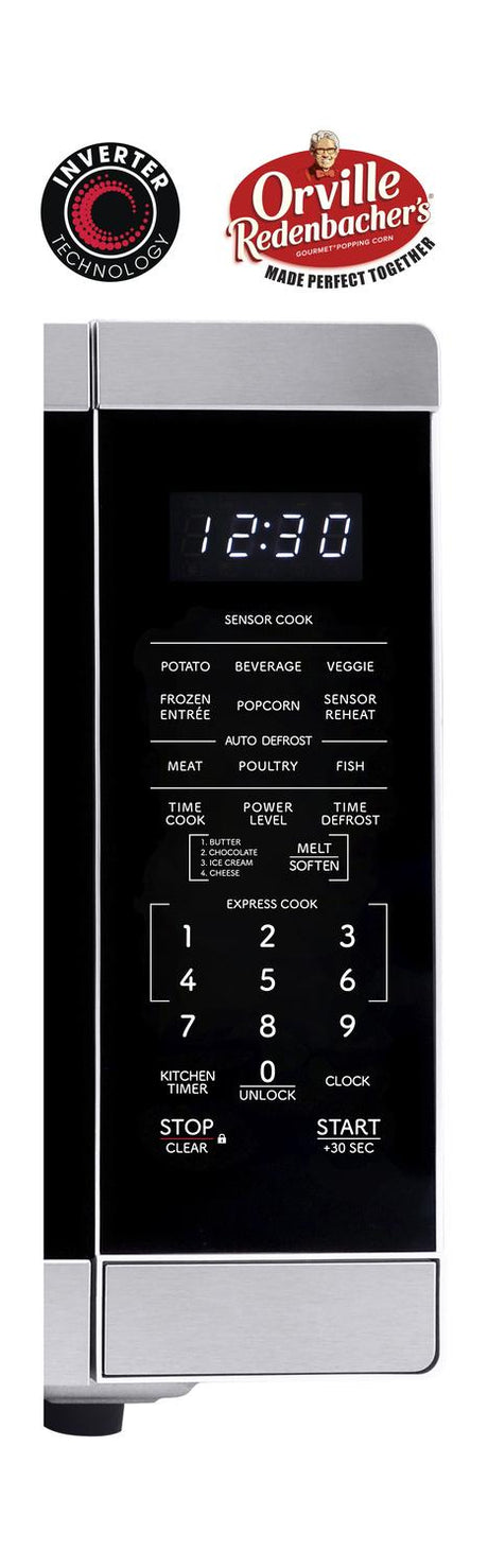 Sharp 1.4 cu. ft. 1100W Stainless Steel Countertop Microwave Oven with Inverter Technology