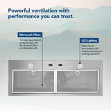 Broan® 30-Inch Built-In Power Pack Insert w/ Easy Install System, 300 Max Blower CFM, Stainless Steel