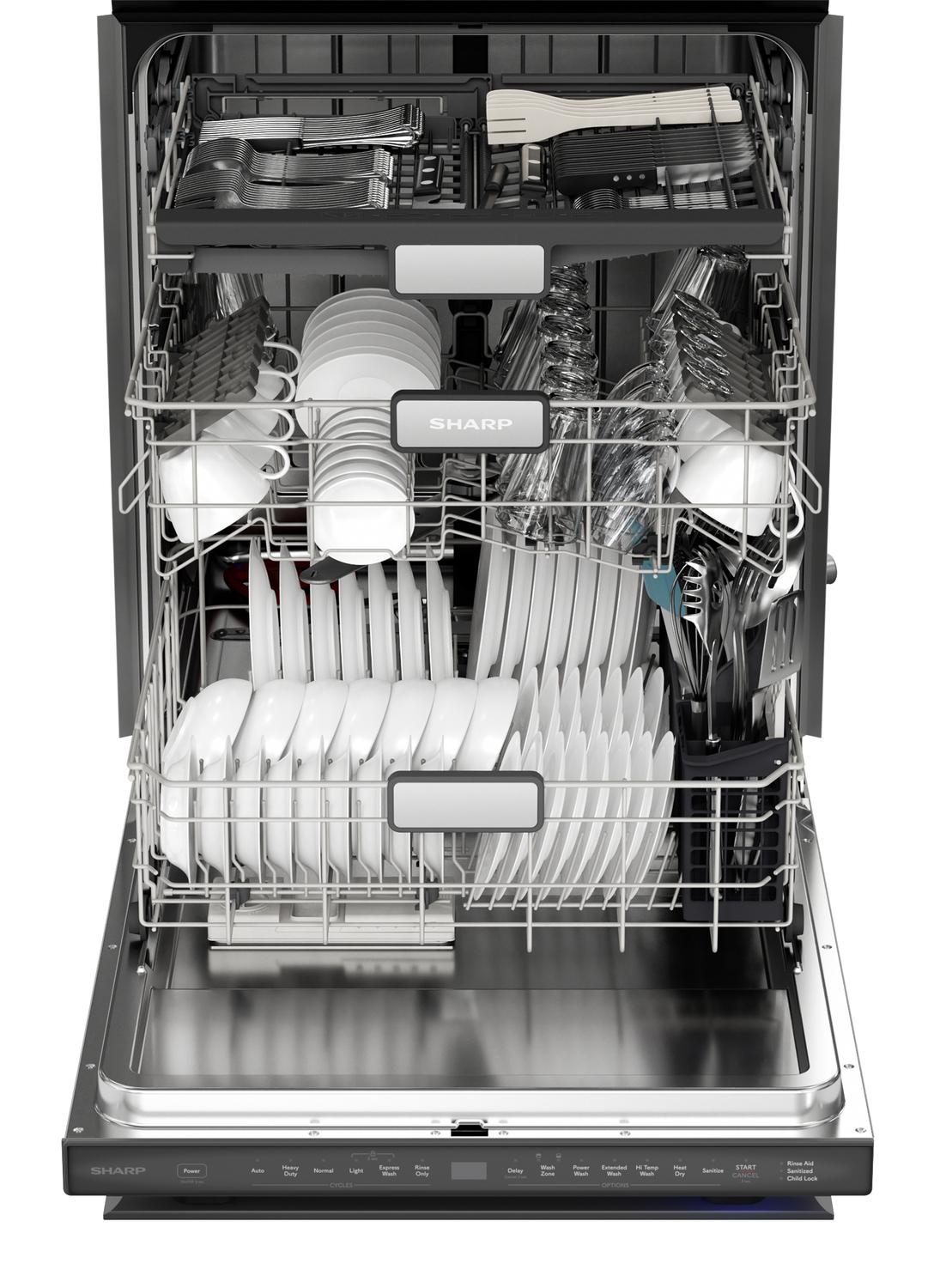 Sharp 24 in. Stainless Steel 47dB Dishwasher