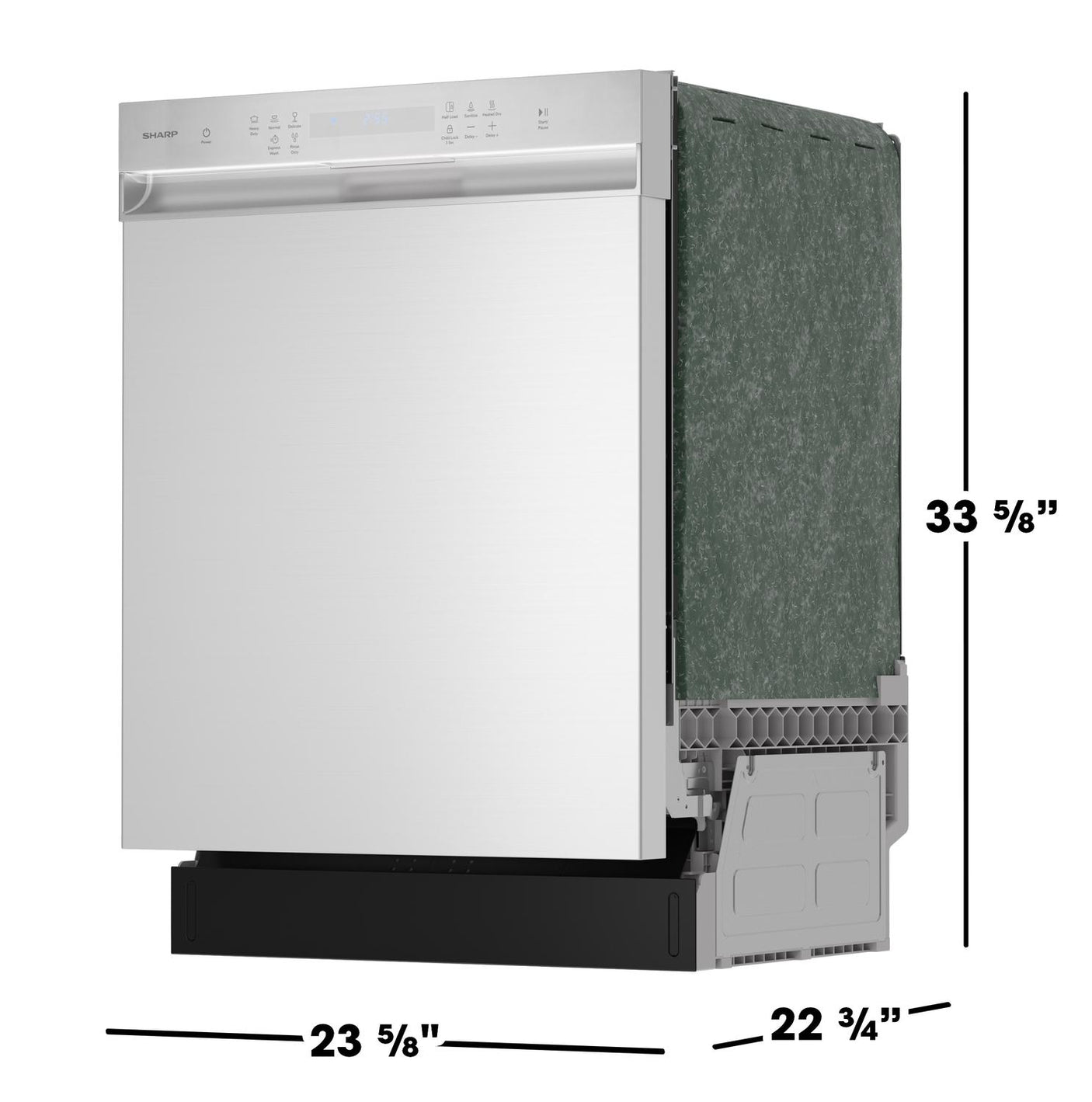 Sharp 24 in. Stainless Steel Hybrid 52dB Dishwasher