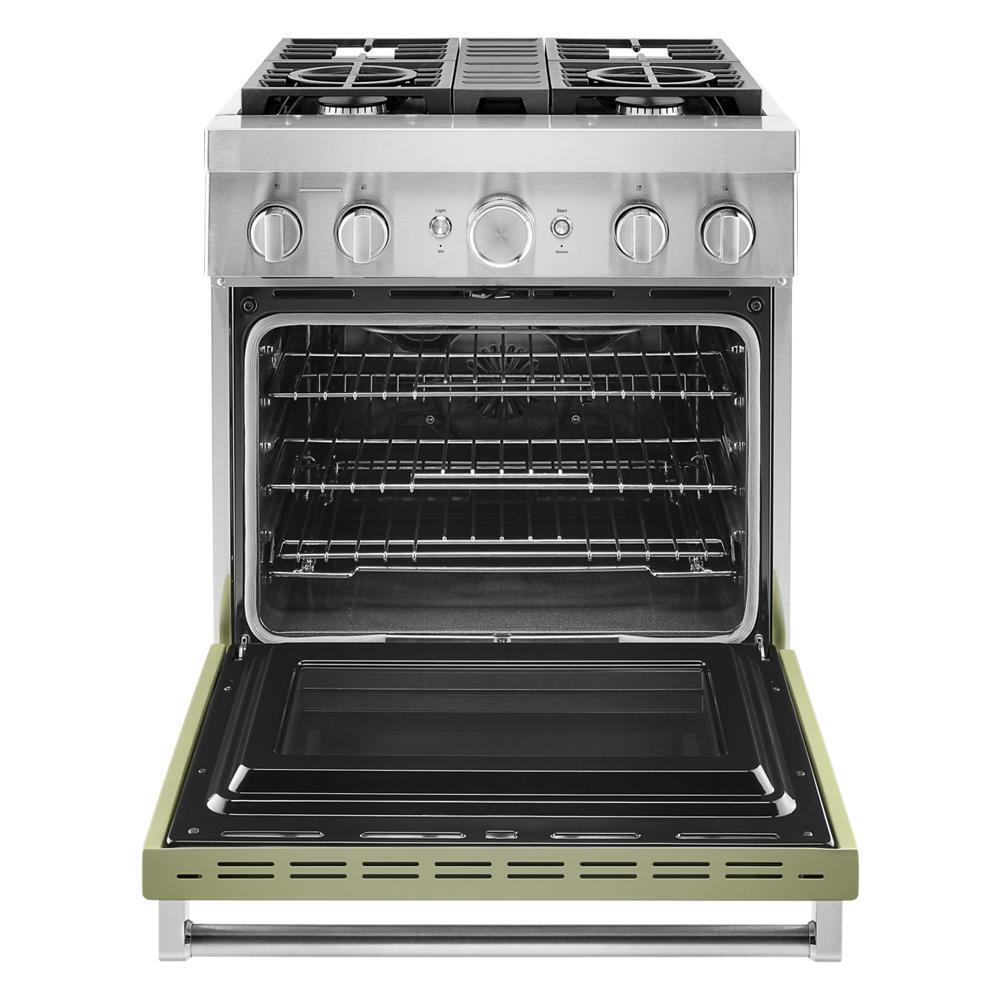 KitchenAid® 30'' Smart Commercial-Style Dual Fuel Range with 4 Burners
