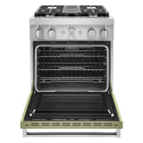 KitchenAid® 30'' Smart Commercial-Style Dual Fuel Range with 4 Burners
