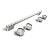 Stainless Steel Handle and Knob Hardware Accessory Kit for KitchenAid® Slide-In ConvectionRange