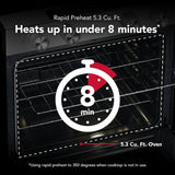 5.3 Cu. Ft. Smart Slide-in Electric Range with Convection Cooking Modes