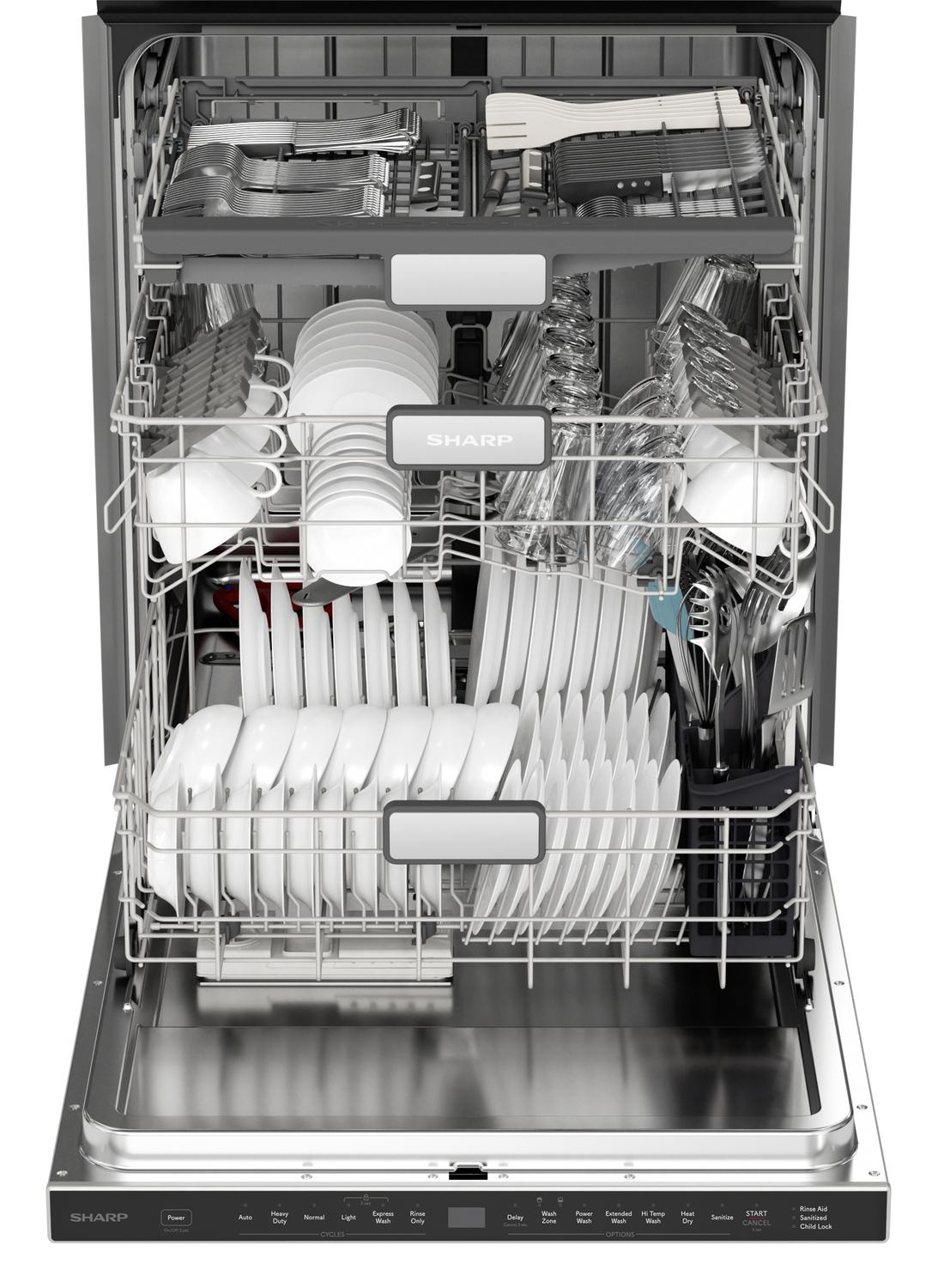 Sharp 24 in. Stainless Steel 47dB Dishwasher