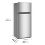 Whirlpool® 28-inch Wide Top Freezer Refrigerator with Total Coverage Cooling- 18.0 Cu. Ft.