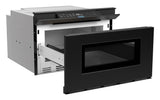 Sharp 24 in. 1.2 cu. ft. Deco Series Built-In Smart Microwave Drawer™ Oven with Easy Wave Open in Black