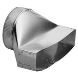 3-1/4" x 14" to 8" Round Vertical Discharge Transition for Range Hoods and Bath Ventilation Fans