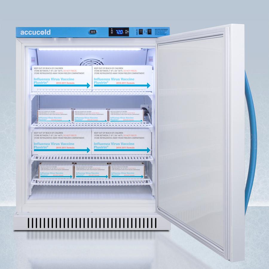 6 CU.FT. ADA Height Upright Controlled Room Temperature Cabinet