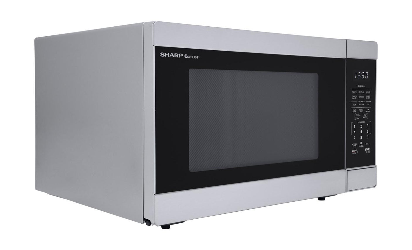 Sharp 1.6 cu. ft. 1100W Stainless Steel Countertop Microwave Oven
