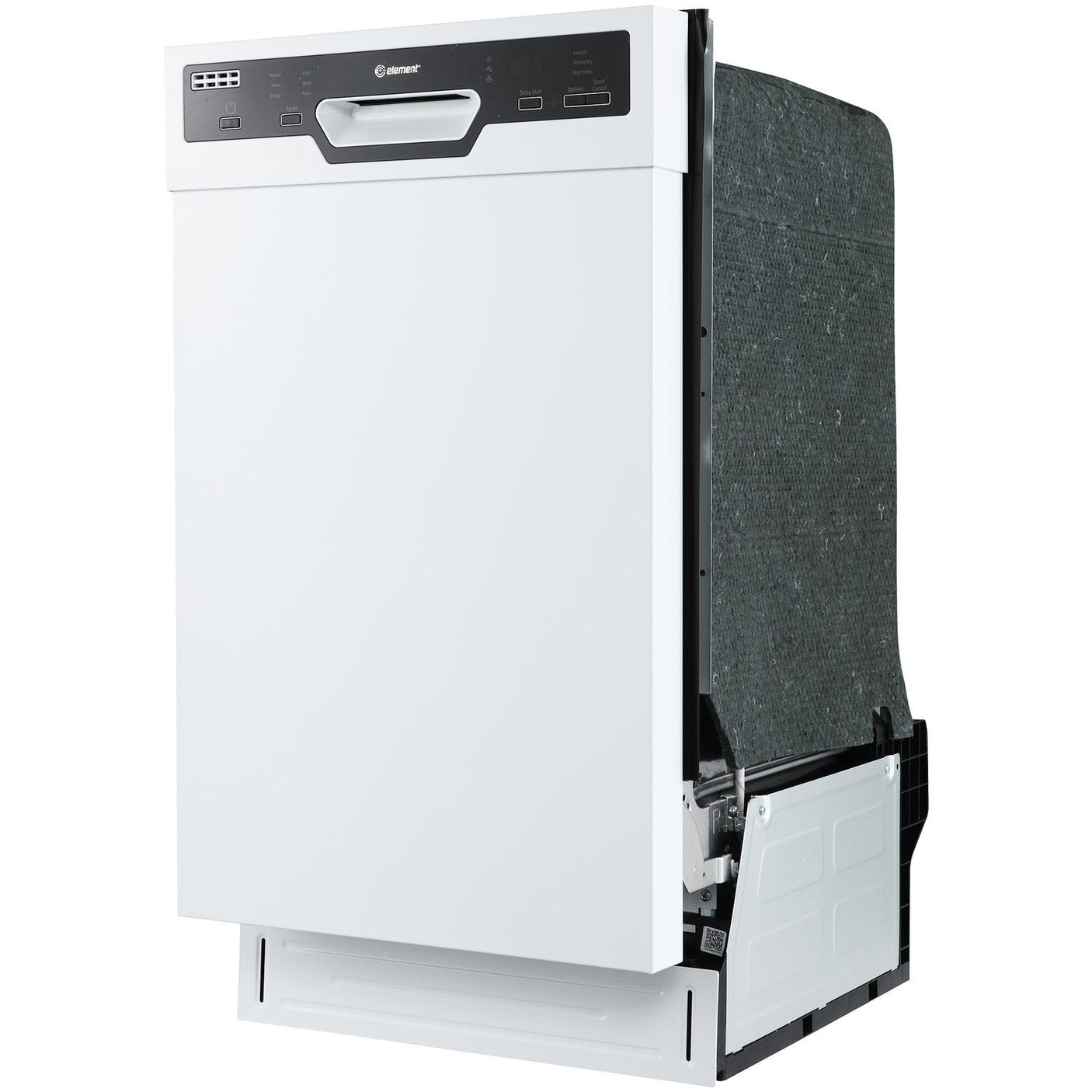 Element Electronics 18" Front Control Built-in Dishwasher - White (ENB6632PEBW)