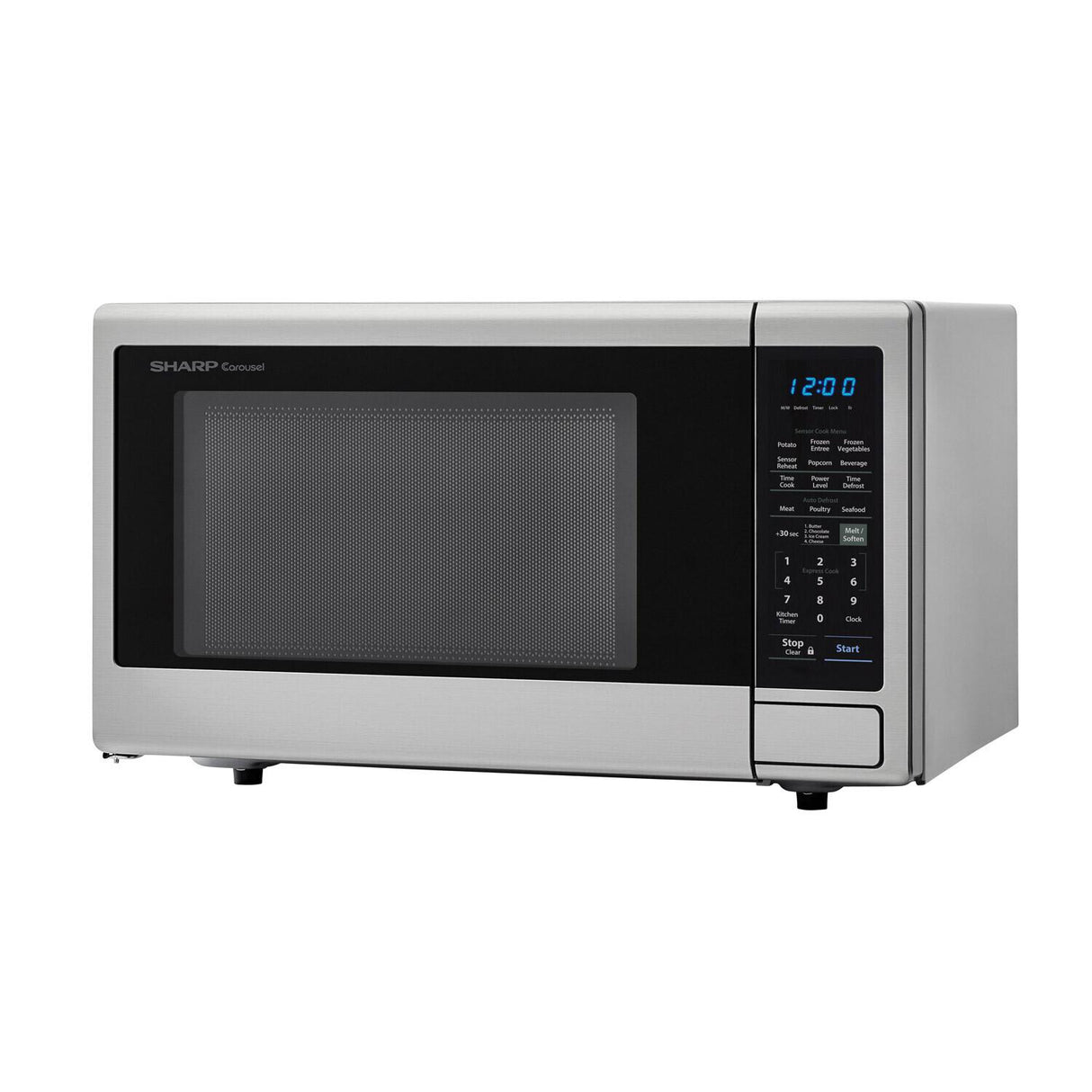1.8 cu. ft. 1100W Sharp Stainless Steel Countertop Microwave Oven