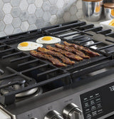 GE Profile™ 30" Smart Slide-In Front-Control Gas Double Oven Convection Range