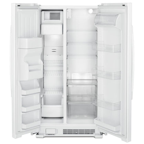 33-inch Side-by-Side Refrigerator with Dual Pad External Ice and Water Dispenser