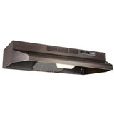 Broan-NuTone 30-Inch Convertible Under-Cabinet Range Hood, 230 Max Blower CFM, Black Stainless Steel