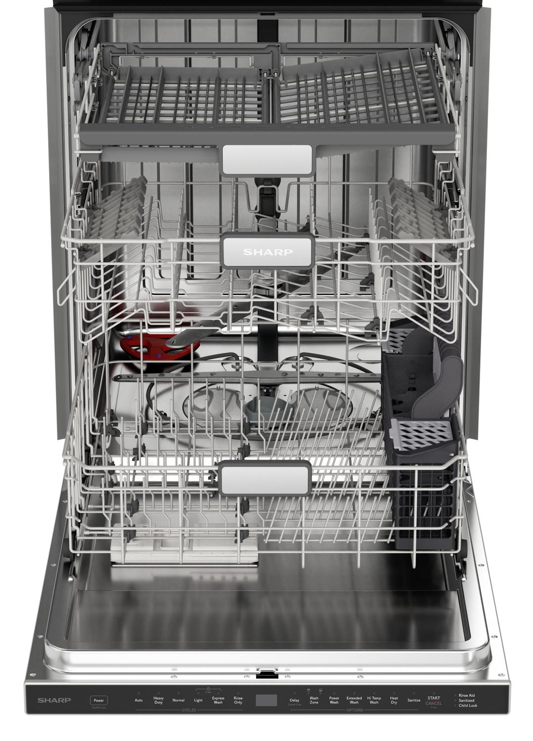 Sharp 24 in. Stainless Steel 47dB Dishwasher