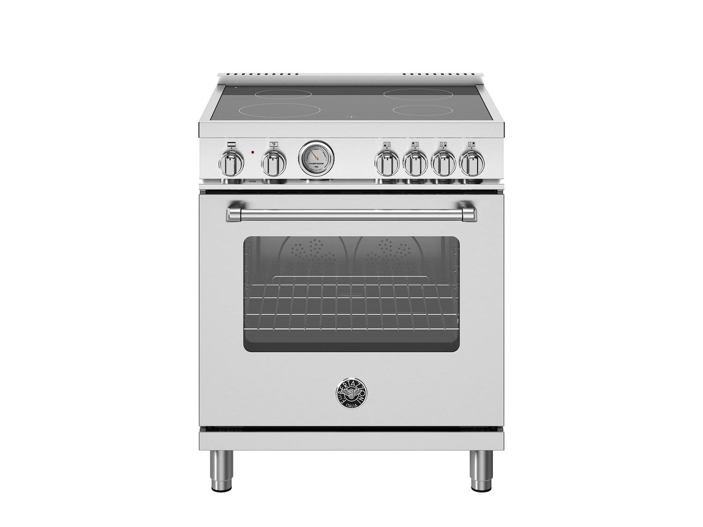 30 inch Electric Range, 4 Heating Zones, Electric Oven Stainless Steel