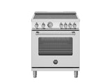 30 inch Electric Range, 4 Heating Zones, Electric Oven Stainless Steel