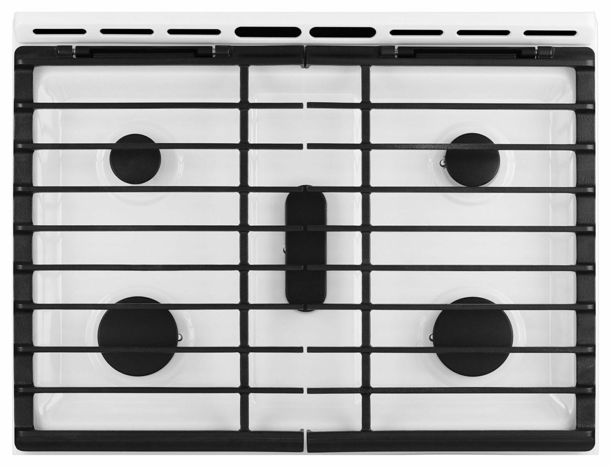 5.8 Cu. Ft. Slide-In Gas Range with EZ-2-Lift™ Hinged Grates - White Ice