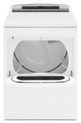 7.4 cu. ft. Top Load Electric Dryer with AccuDry Sensor Drying Technology White