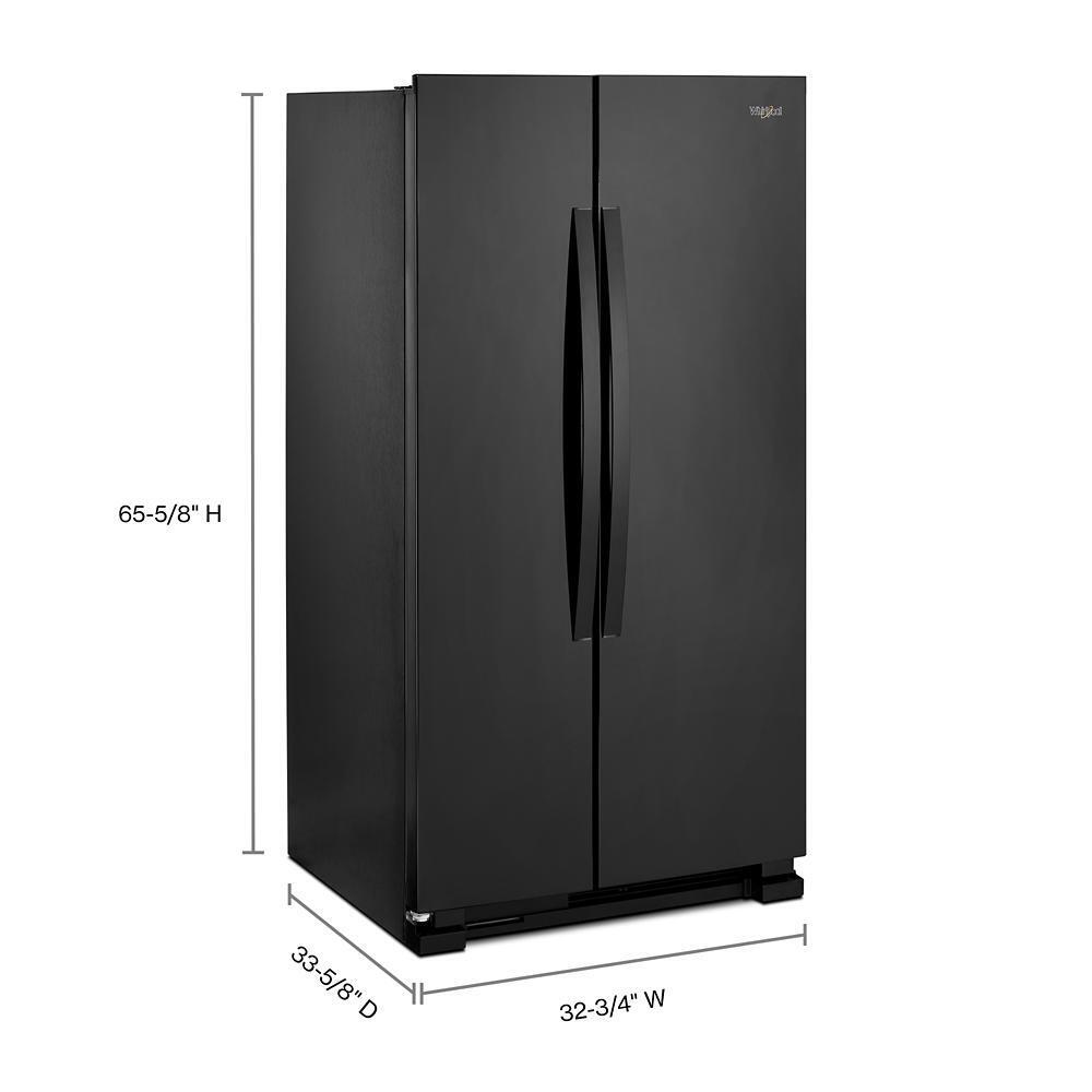 33-inch Wide Side-by-Side Refrigerator - 22 cu. ft.