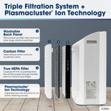 Sharp Plasmacluster Ion Air Purifier with True HEPA + Humidifier for Medium Rooms