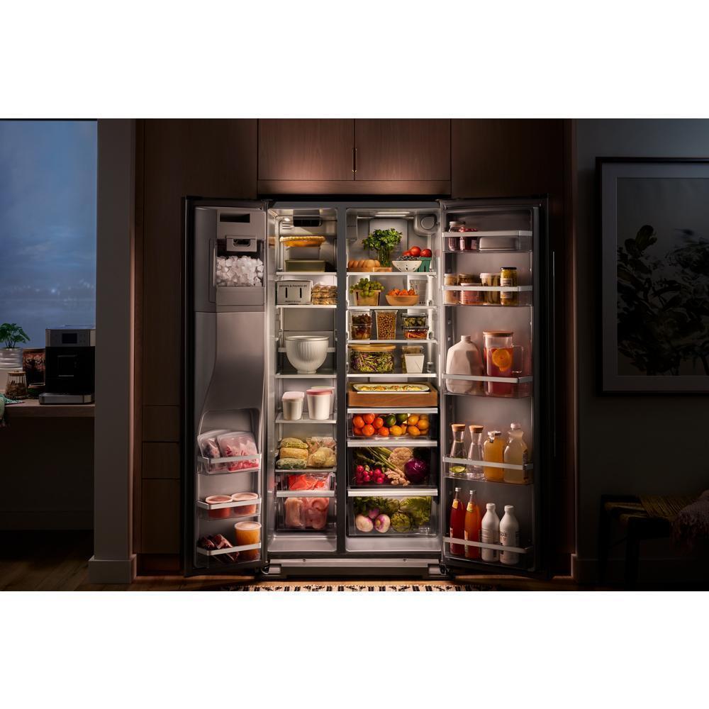 20.8 Cu. Ft. Counter-Depth Side-by-Side Refrigerator with Exterior Ice and Water Dispenser in PrintShield™ Finish