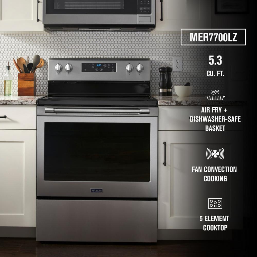 Electric Range with Air Fryer and Basket - 5.3 cu. ft.