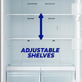 Element Electronics 18.7 cu. ft. Bottom Freezer Refrigerator - Stainless Steel, ENERGY STAR (ERBM19CBS)