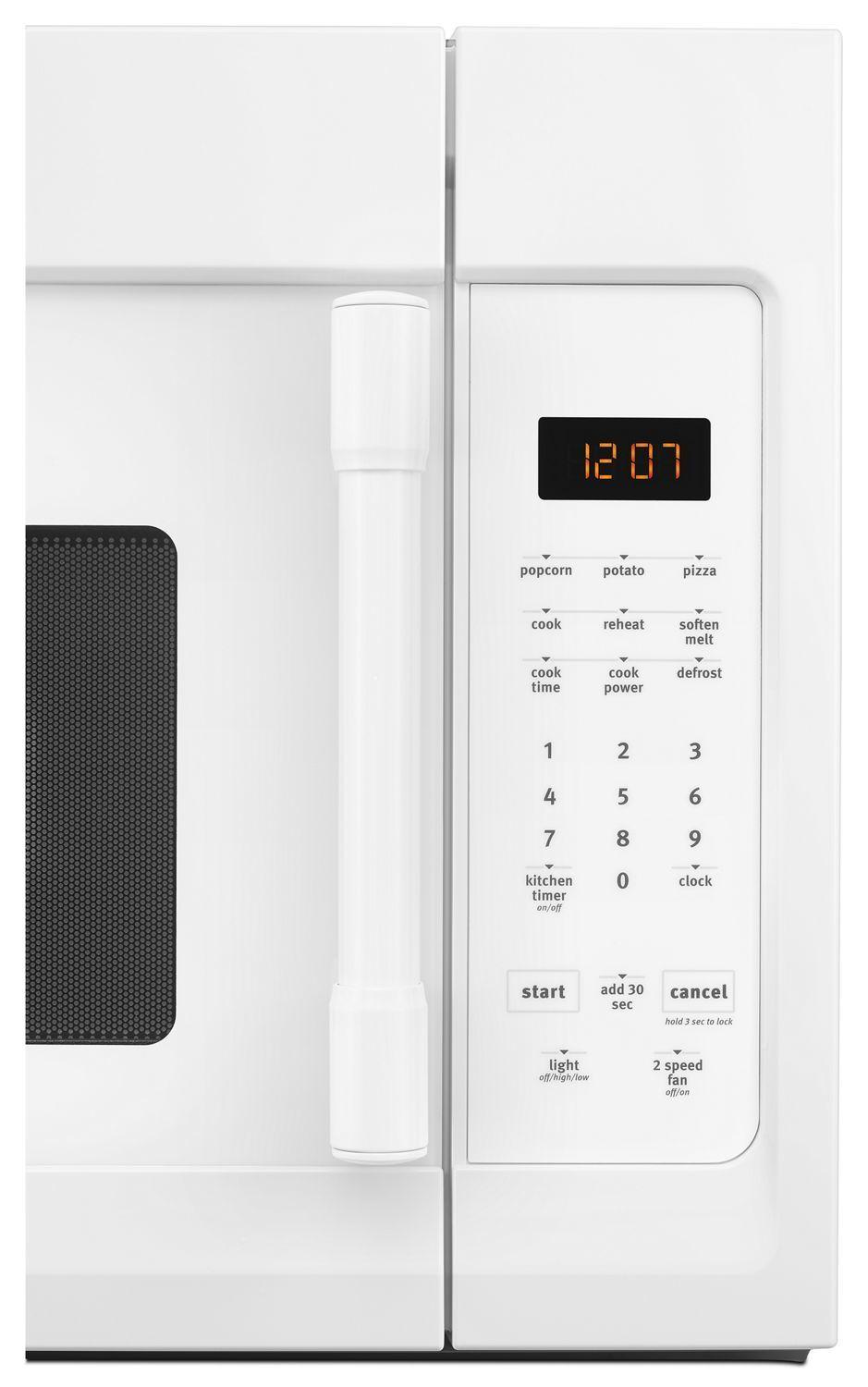 Compact Over-The-Range Microwave - 1.7 Cu. Ft. White