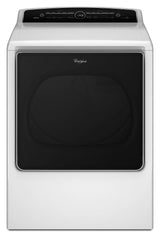 8.8 cu.ft Top Load HE Gas Dryer with Intuitive Touch Controls, Steam Refresh White