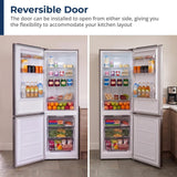 10.4 cu. ft. Counter Depth 24 in. Bottom Freezer 2-Door Refrigerator with Reversible Door in Stainless Steel