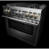 RISE™ 36" Dual-Fuel Professional Range with Gas Grill