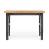 4' Adjustable Height Hardwood Workbench