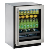 3024bev 24" Beverage Center With Stainless Frame Finish and Field Reversible Door Swing (115 V/60 Hz Volts /60 Hz Hz)