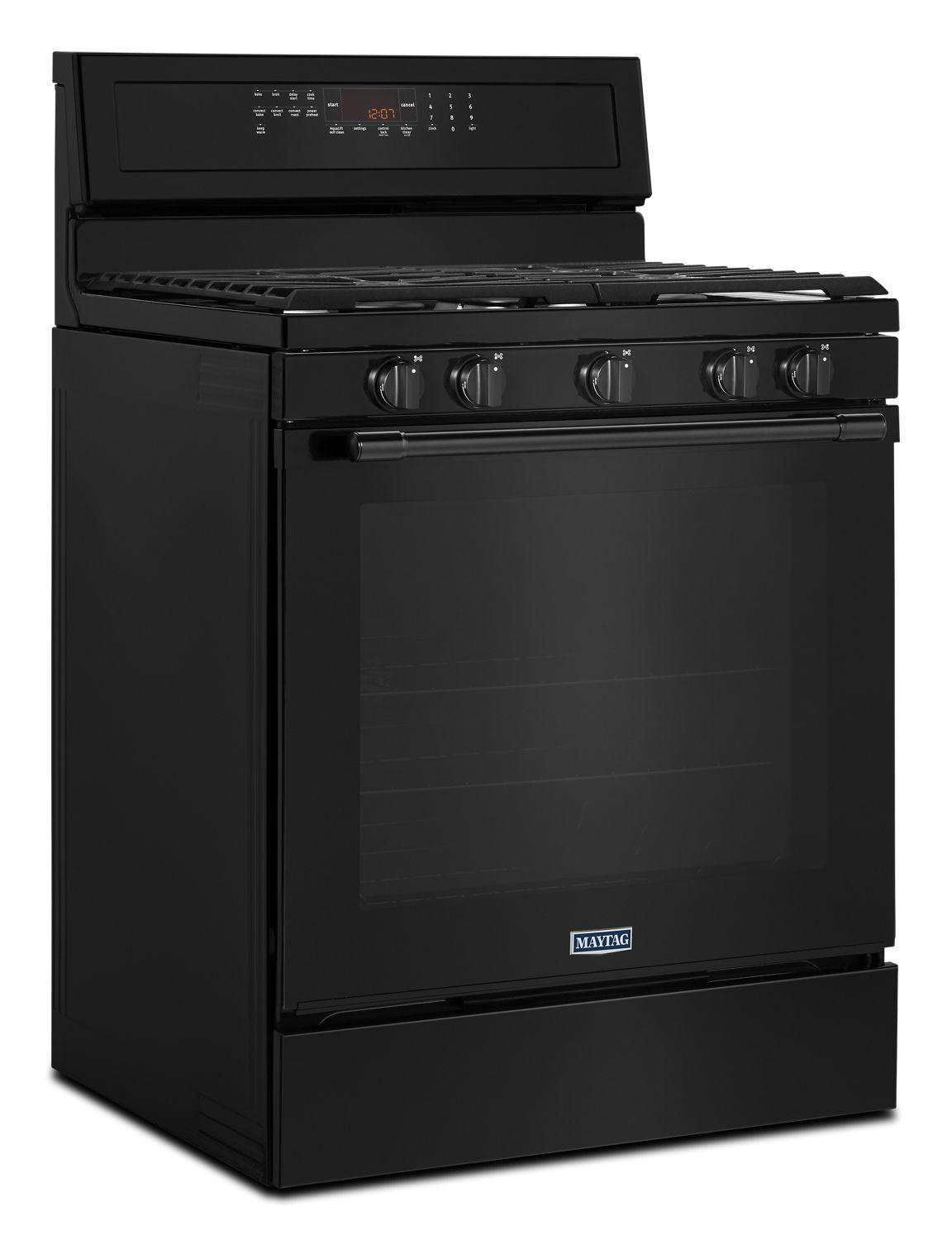 30-Inch Wide Gas Range With True Convection And Power Preheat - 5.8 Cu. Ft. Black
