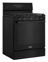 30-Inch Wide Gas Range With True Convection And Power Preheat - 5.8 Cu. Ft. Black