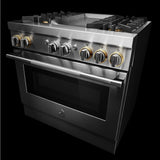 RISE™ 36" Dual-Fuel Professional Range with Chrome-Infused Griddle