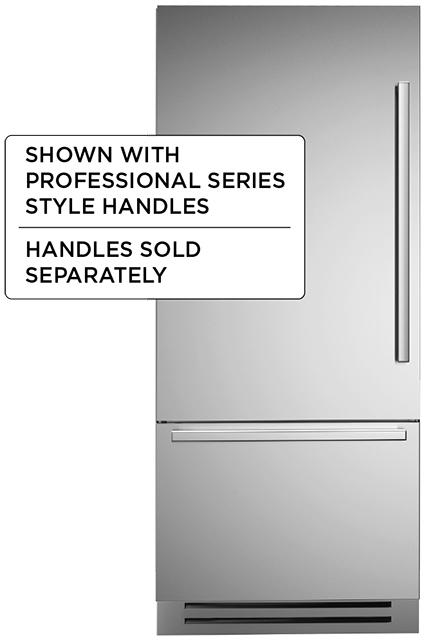 36" Built-in refrigerator - Stainless - Left swing door