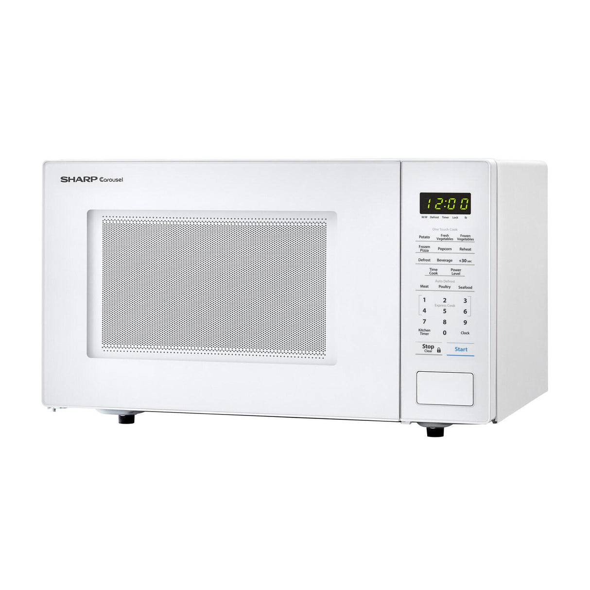 1.1 cu. ft. 1000W Sharp Countertop White Microwave