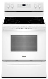 5.3 cu. ft. Freestanding Electric Range with Adjustable Self-Cleaning White
