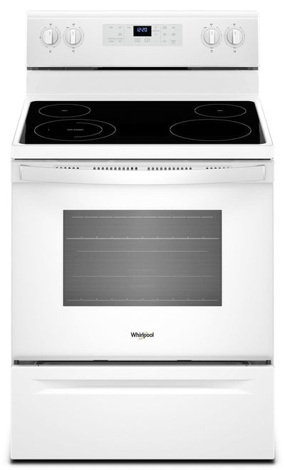 5.3 cu. ft. Freestanding Electric Range with Adjustable Self-Cleaning White