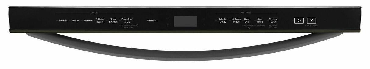 Smart Dishwasher with Stainless Steel Tub - Fingerprint Resistant Black Stainless