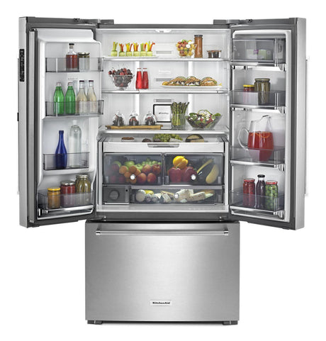 23.8 cu. ft. 36" Counter-Depth French Door Refrigerator - Stainless Steel