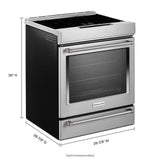 30-Inch 4-Element Induction Slide-In Convection Range with Baking Drawer