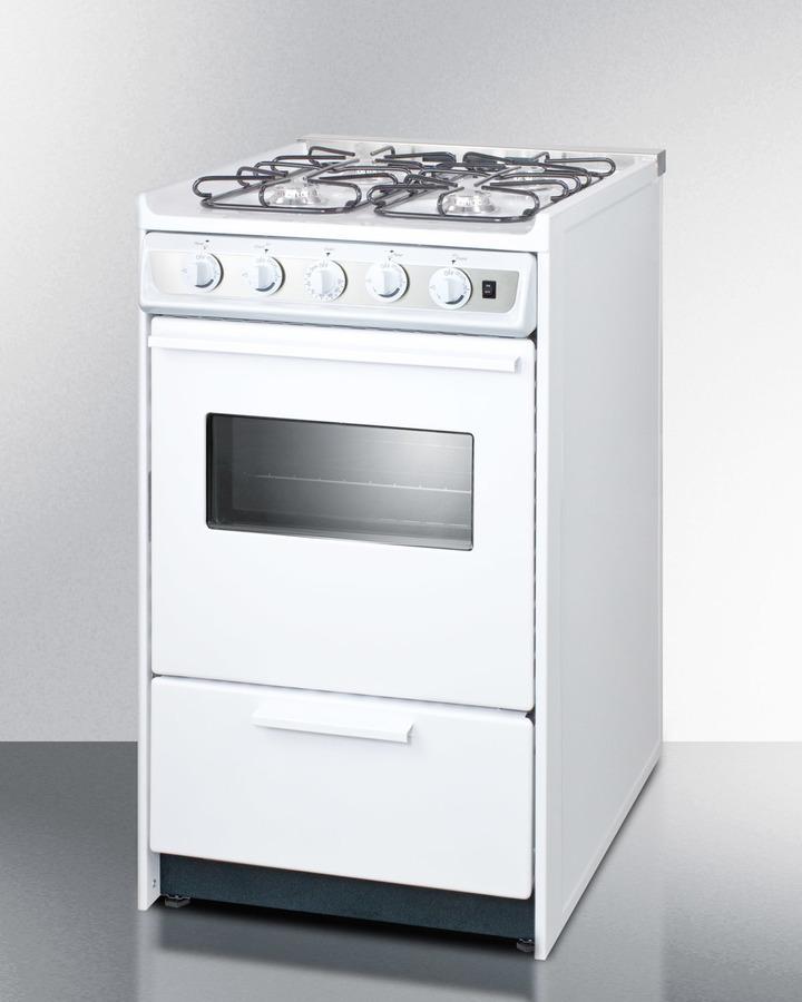 20" Wide Gas Range