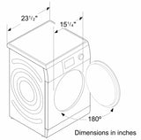 500 Series Cond. Dryer - 208/240V, Cap. 4.0 cu.ft., 15 Cyc.,65 dBA, SS Drum, Silv. Rev./Door; ENERGY STAR